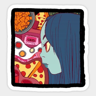 The pop punk girl 1 Sticker